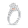 Thumbnail Image 2 of 1 CT. T.W. Oval Diamond Frame Bridal Set in 10K White Gold