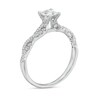 Thumbnail Image 3 of 3/4 CT. T.W. Certified Princess-Cut Diamond Twist Shank Engagement Ring in Platinum (I/SI2)