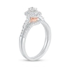 Thumbnail Image 2 of 1/2 CT. T.W. Oval Diamond Frame Bridal Set in 10K White Gold