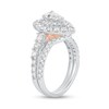 Thumbnail Image 2 of 2 CT. T.W. Pear-Shaped Diamond Frame Bridal Set in 14K White Gold