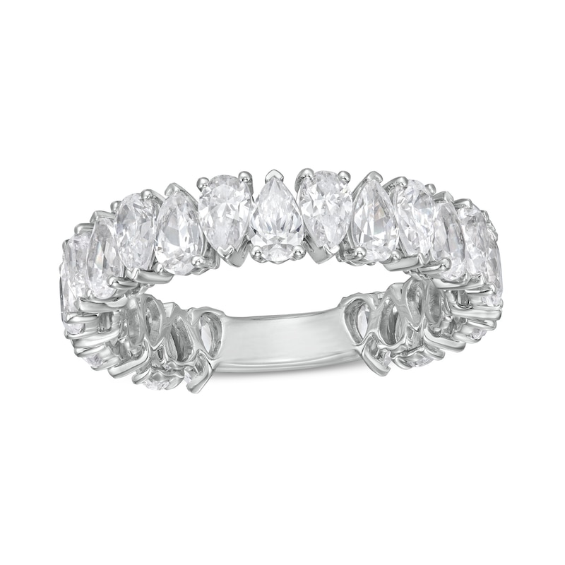 Main Image 1 of 3 CT. T.W. Certified Pear-Shaped Lab-Grown Diamond Eternity Anniversary Band in 14K White Gold (F/VS2)
