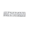 Thumbnail Image 4 of 3 CT. T.W. Certified Pear-Shaped Lab-Grown Diamond Eternity Anniversary Band in 14K White Gold (F/VS2)