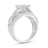 Thumbnail Image 3 of 1-1/2 CT. T.W. Marquise Multi-Diamond Triple Row Engagement Ring in 10K White Gold
