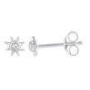 Thumbnail Image 8 of 1/10 CT. T.W. Diamond Solitaires, Suns, and Hoops Three Pair Earrings Set in Sterling Silver