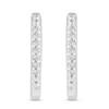 Thumbnail Image 9 of 1/10 CT. T.W. Diamond Solitaires, Suns, and Hoops Three Pair Earrings Set in Sterling Silver