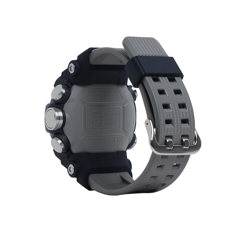 Main Image 3 of Men's Casio G-Shock Master of G Grey Resin Strap Watch with Black Dial (Model: GGB100-8A)