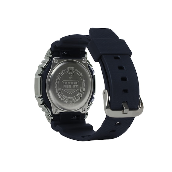 Men's Casio G-Shock Classic Black Resin Strap Watch with Grey Dial (Model: Gm2100-1A)