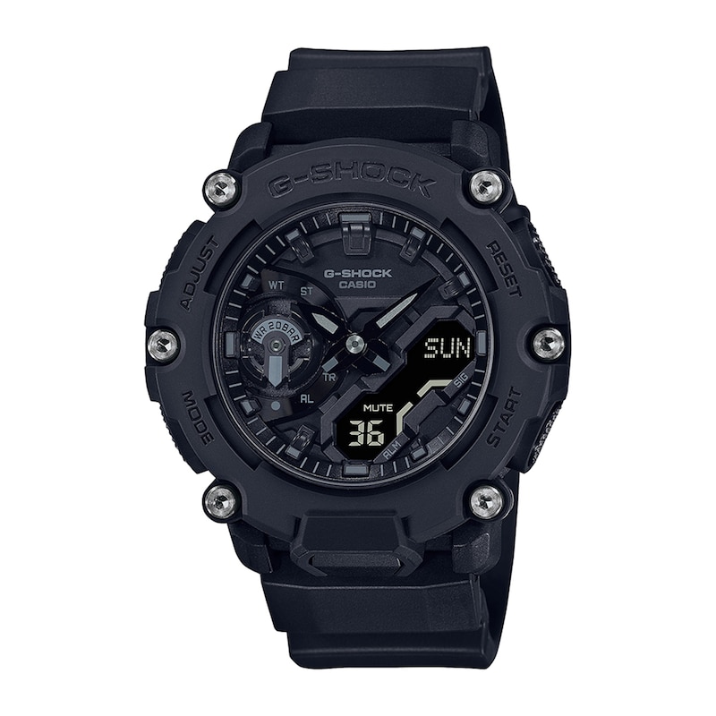 Main Image 1 of Men's Casio G-Shock Classic Black Resin Strap Watch (Model: GA2200BB-1A)