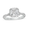 Thumbnail Image 0 of Vera Wang Love Collection 1-1/3 CT. T.W. Certified Asscher-Cut Diamond Frame Engagement Ring in 14K White Gold (I/SI2)