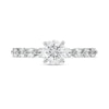 Thumbnail Image 4 of 1-1/4 CT. T.W. Certified Diamond Scallop Edge Engagement Ring in Platinum (I/SI2)