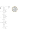 Thumbnail Image 3 of 1/6 CT. T.W. Diamond Disc Stud Earrings in Sterling Silver with 14K Gold Plate