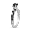 Thumbnail Image 2 of Enchanted Disney Villains Maleficent 1-1/5 CT. T.W. Black and White Diamond Engagement Ring in 14K White Gold