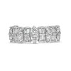 Thumbnail Image 4 of Marilyn Monroe™ Collection 1-1/2 CT. T.W. Baguette and Round Diamond Alternating Anniversary Band in 14K White Gold
