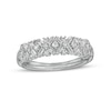 Thumbnail Image 1 of Marilyn Monroe™ Collection 1/2 CT. T.W. Diamond Geometric Anniversary Band in 14K White Gold