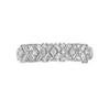 Thumbnail Image 4 of Marilyn Monroe™ Collection 1/2 CT. T.W. Diamond Geometric Anniversary Band in 14K White Gold