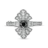 Thumbnail Image 4 of Marilyn Monroe™ Collection 5/8 CT. T.W. Black and White Diamond Engagement Ring in 14K White Gold