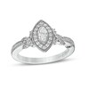 Thumbnail Image 1 of Marilyn Monroe™ Collection 1/2 CT. T.W. Marquise Diamond Frame Twist Shank Engagement Ring in 14K White Gold