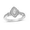 Thumbnail Image 0 of Marilyn Monroe™ Collection 1/2 CT. T.W. Marquise Diamond Frame Twist Shank Engagement Ring in 14K White Gold