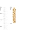 Thumbnail Image 3 of 25.0mm Rope-Texture Tube Hoop Earrings in 10K Gold