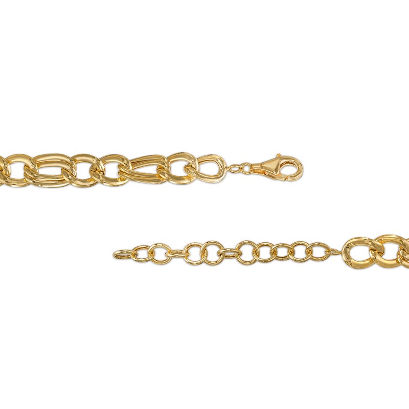 Main Image 3 of Graduated Figaro Chain Necklace in 10K Gold - 16"