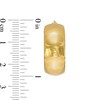 Thumbnail Image 3 of 25.0mm Wide Dome Hoop Earrings in 10K Gold
