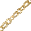 Thumbnail Image 1 of 11.0mm Figaro Chain Bracelet in Hollow 10K Gold - 7.5"