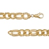 Thumbnail Image 3 of 11.0mm Figaro Chain Bracelet in Hollow 10K Gold - 7.5"
