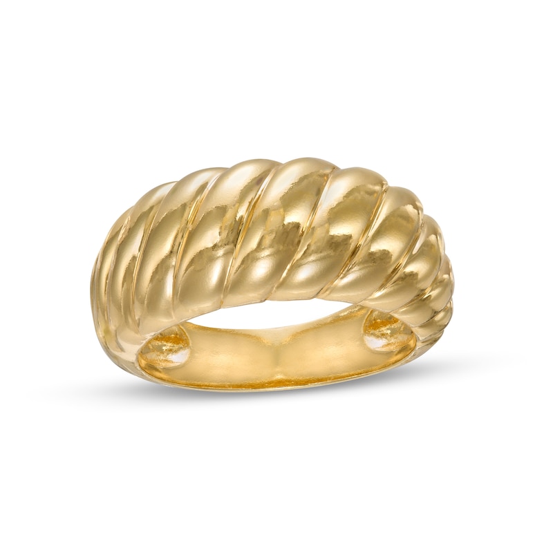 Main Image 1 of 10.0mm Bold Twisted Dome Ring in 10K Gold