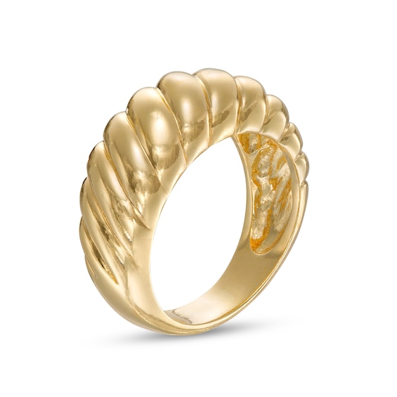 10.0mm Bold Twisted Dome Ring in 10K Gold