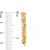 Thumbnail Image 3 of Curb Chain Drop Front/Back Earrings in 10K Gold