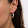 Thumbnail Image 2 of 25.0mm Paper Clip Chain Link Hoop Earrings in 10K Gold