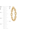 Thumbnail Image 3 of 25.0mm Paper Clip Chain Link Hoop Earrings in 10K Gold