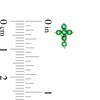 Thumbnail Image 3 of Emerald Mini Cross Stud Earrings in 10K Gold