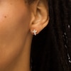 Thumbnail Image 2 of Opal Mini Cross Stud Earrings in 10K Gold