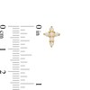 Thumbnail Image 3 of Opal Mini Cross Stud Earrings in 10K Gold