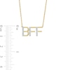 Thumbnail Image 3 of Diamond Accent "BFF" Necklace in Sterling Silver with 14K Gold Plate