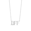 Thumbnail Image 1 of Diamond Accent "BFF" Necklace in Sterling Silver