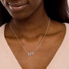Thumbnail Image 2 of Diamond Accent "BFF" Necklace in Sterling Silver