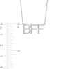 Thumbnail Image 3 of Diamond Accent "BFF" Necklace in Sterling Silver