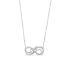 Thumbnail Image 1 of Diamond Accent "BFF" Infinity Loop Necklace in Sterling Silver