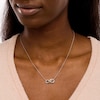 Thumbnail Image 2 of Diamond Accent "BFF" Infinity Loop Necklace in Sterling Silver