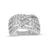Thumbnail Image 1 of 2 CT. T.W. Diamond Multi-Row Bypass Ring in 10K White Gold