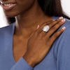 Thumbnail Image 2 of 3 CT. T.W. Baguette and Round Diamond Multi-Row Ring in 10K White Gold