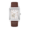 Thumbnail Image 0 of Men's Bulova Sutton Automatic Strap Watch with Rectangular Silver-Tone Skeleton Dial (Model: 96A268)