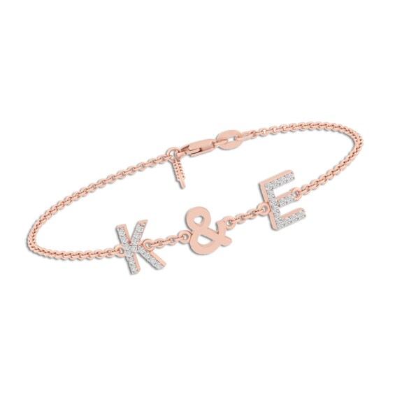 Diamond Initials Bracelet (2 Initials)