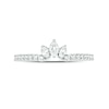 Thumbnail Image 3 of 1 CT. T.W. Oval Diamond Vintage-Style Three Piece Bridal Set in 14K White Gold (I/I2)