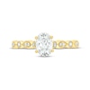 Thumbnail Image 4 of 1 CT. T.W. Oval Diamond Vintage-Style Three Piece Bridal Set in 14K Gold (I/I2)
