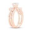 Thumbnail Image 1 of 1 CT. T.W. Oval Diamond Vintage-Style Three Piece Bridal Set in 14K Rose Gold (I/I2)