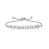 Thumbnail Image 1 of 1/15 CT. T.W. Diamond "MOM" Heart Bolo Bracelet in Sterling Silver – 9.5"