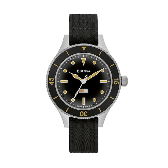 Men's Limited Edition Bulova Archive Series Mil-Ships-W-2181 Submersible Automatic Strap Watch (Model: 98A265)